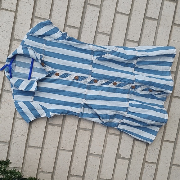 Blue/White Stripe dress - Picture 4 of 11